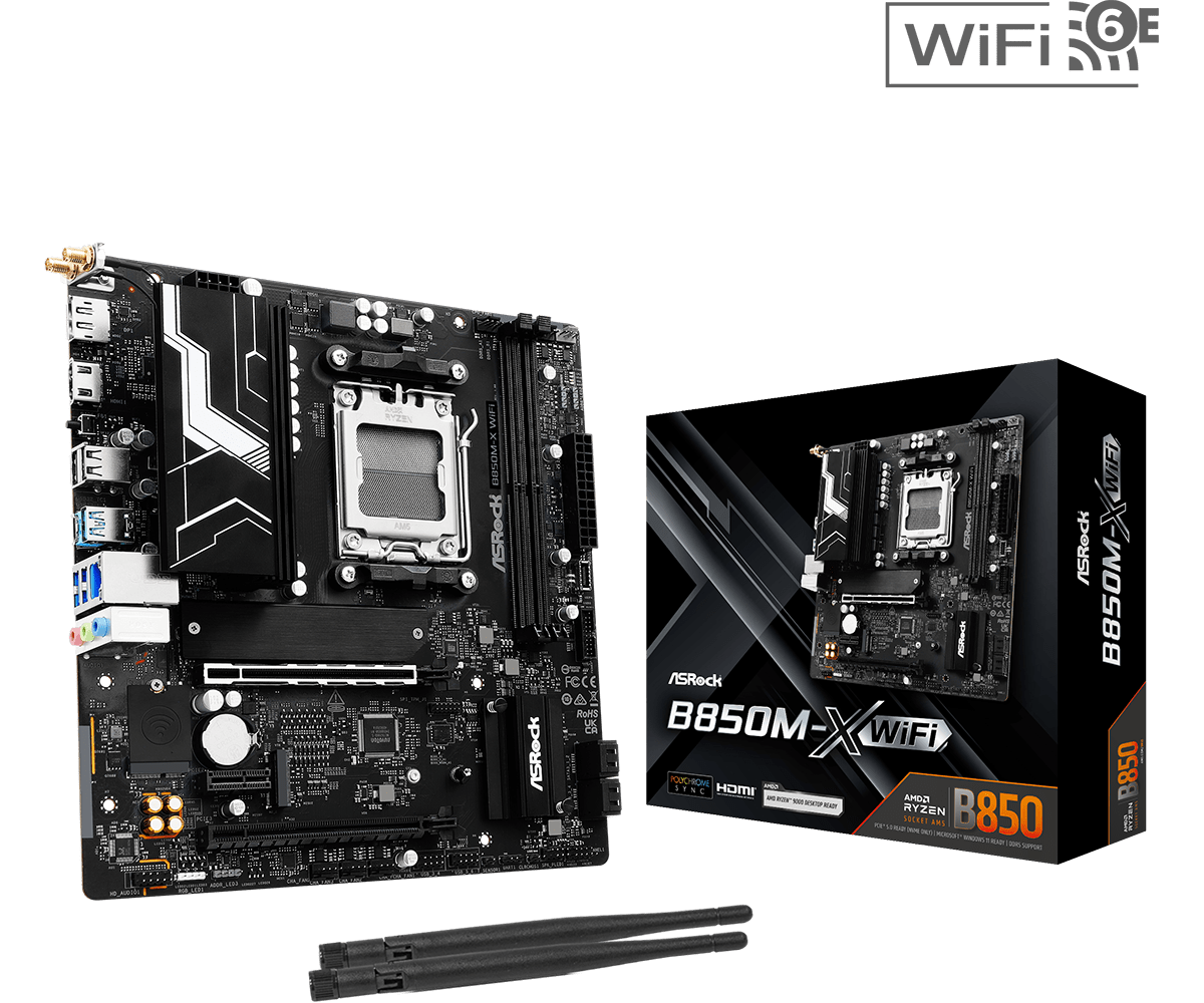ASROCK New B850M-X WIFI 6E AMD - X870E Atx Motherboard 评论和价格